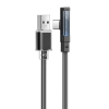 Kabel USB-C do USB-C Mcdodo CA-3423 90 stopni 1.8m z LED (czarny)