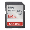 KARTA SANDISK ULTRA SDXC 64GB 140MB/s UHS-I Class 10 (SDSDUNB-064G-GN6IN)
