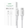Kabel USB-C do Lightning UGREEN US171, 3A, 0.25m (biały)