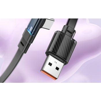 Kabel USB-C do USB-C Mcdodo CA-3423 90 stopni 1.8m z LED (czarny)