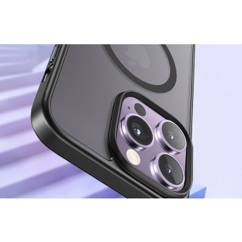 Etui McDodo Magnetic do iPhone 15 Pro (czarny)