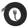 Kabel Baseus Cafule Cable CAMKLF-CG1 USB-A / micro USB 1.5A 2 m - czarno-szary