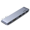 HUB Ugreen 60559 2x USB-C / USB-C PD (Thunderbolt 3, 100W, 4K 60 Hz, 10 Gbps) / HDMI 4K 30 Hz / 3x USB 3.0 do MacBook Pro / Air - szary