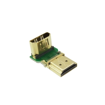 Ugreen adapter łącznik kątowy HDMI dolny czarny (20109)