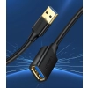 Ugreen kabel przewód przedłużacz przejściówka USB 3.0 (żeński) - USB 3.0 (męski) 2 m czarny (US129 10373)