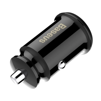 Mini ładowarka Baseus Grain Car Charger CCALL-ML01 samochodowa 2x USB-A 3.1A - czarna