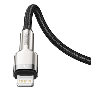 Kabel Baseus Cafule Series Metal Data USB-C / Lightning 20W PD 1 m - czarny