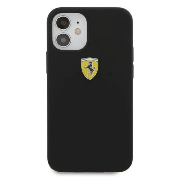 Etui Ferrari On Track Silicone na iPhone 12 mini - czarne