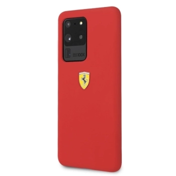 Etui Ferrari Silicone na Samsung Galaxy S20 Ultra - czerwone