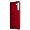 Etui BMW Silicone Signature Logo na Samsung Galaxy S21 - czerwone