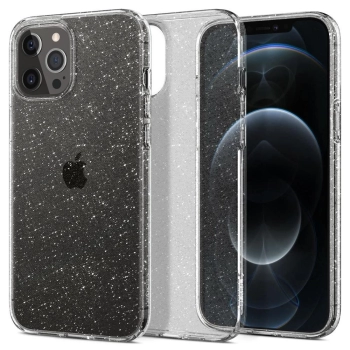 Etui Spigen Liquid Crystal na iPhone 12 / iPhone 12 Pro - przezroczysto-brokatowe