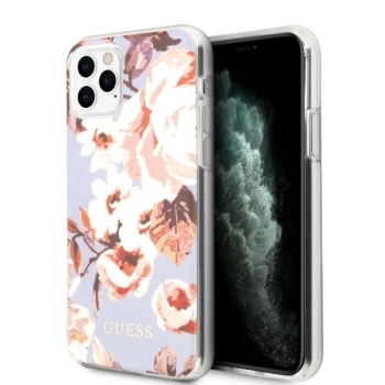 Etui Guess N.2 Flower Collection na iPhone 11 Pro Max - liliowe