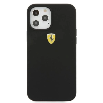 Etui Ferrari On Track Silicone na iPhone 12 Pro Max - czarne