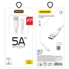 Dudao przewód kabel USB / Lightning 5A 1m biały (L2L 1m white)