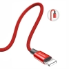 Baseus Yiven kabel przewód w materiałowym oplocie USB / Lightning 1,8M czerwony (CALYW-A09)