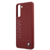 Etui BMW Silicone Signature Logo na Samsung Galaxy S21 - czerwone