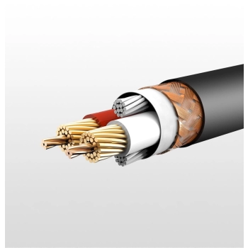 Kabel Ugreen AV130 66719 audio XLR (żeński) - XLR (męski) do mikrofonu / wzmacniacza 5m - czarny