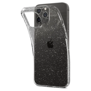 Etui Spigen Liquid Crystal na iPhone 12 / iPhone 12 Pro - przezroczysto-brokatowe