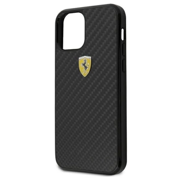 Etui Ferrari On Track Real Carbon na iPhone 12 mini - czarne