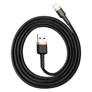 Kabel Baseus Cafule USB-A / Lightning 2.4A QC 3.0 1 m - czarno-złoty