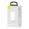 Baseus GaN2 Lite szybka ładowarka sieciowa 65W USB / USB Typ C Quick Charge 3.0 Power Delivery (azotek galu) biały (CCGAN2L-B02)