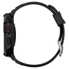 Etui z paskiem Spigen Rugged Armor Pro na Apple Watch 4 / 5 / 6 / 7 / 8 / SE (44/45 mm) - czarne