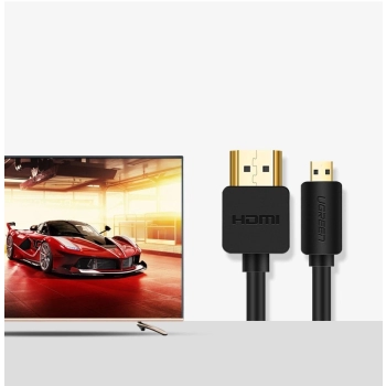 Ugreen kabel przewód HDMI - micro HDMI 19 pin 2.0v 4K 60Hz 30AWG 1,5m czarny (30102)