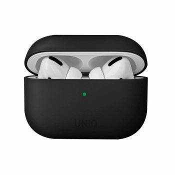 Etui UNIQ Lino Silicone na AirPods Pro - czarne