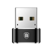 Adapter Baseus Mini przejściówka z USB-C na USB-A - czarny