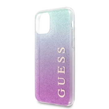 Etui Guess Glitter Gradient na iPhone 11 Pro Max - różowo-niebieskie