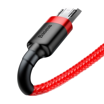 Kabel Baseus Cafule Cable CAMKLF-C09 USB-A / micro USB 1.5A 2 m - czerwony