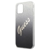 Etui Guess Glitter Gradient Script na iPhone 12 Pro Max - czarne