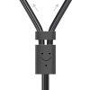 Kabel Ugreen AV102 10561 audio mini jack 3,5mm (żeński) - 2RCA (męski) 0.25m - szary