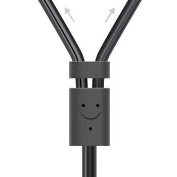 Kabel Ugreen AV102 10561 audio mini jack 3,5mm (żeński) - 2RCA (męski) 0.25m - szary