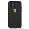 Etui Ferrari On Track Real Carbon na iPhone 12 mini - czarne