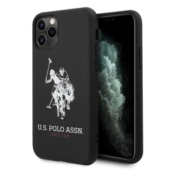 Etui U.S. Polo Assn. Silicone Collection na iPhone 11 Pro Max - czarne Silicone Collection