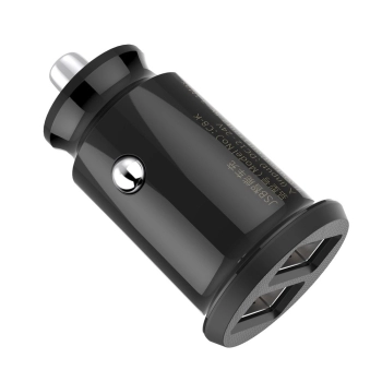 Mini ładowarka Baseus Grain Car Charger CCALL-ML01 samochodowa 2x USB-A 3.1A - czarna