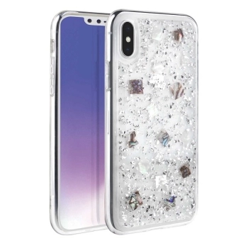 Etui UNIQ Lumence Clear na iPhone Xs Max - srebrne