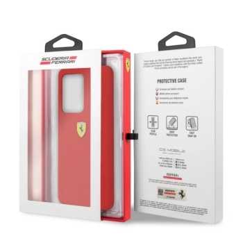 Etui Ferrari Silicone na Samsung Galaxy S20 Ultra - czerwone