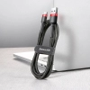 Kabel Baseus Cafule USB-A / USB-C QC 3.0 3A 0.5 m - czarno-czerwony