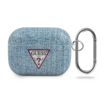 Etui Guess Jeans Collection na AirPods Pro - niebieskie