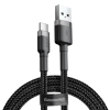 Kabel Baseus Cafule USB-A / USB-C QC 3.0 3A 0.5 m - czarno-szary