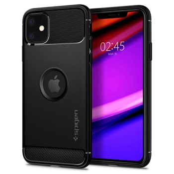 Etui Spigen Rugged Armor na iPhone 11 - czarny mat