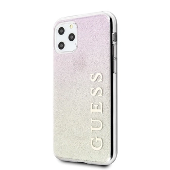 Guess GUHCN65PCUGLGPI iPhone 11 Pro Max różowo-złoty/gold pink hard case Gradient Glitter