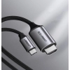 Ugreen kabel przewód HDMI - USB Typ C 4K 60 Hz 1,5 m czarno-szary (MM142 50570)