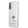 Etui Karl Lagerfeld Choupette Fun na Samsung Galaxy S21+ - przezroczyste