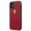 Etui Ferrari On Track Perforated na iPhone 12 mini - czerwone