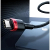 Kabel Baseus CATKLF-AL91 USB-C - USB-C PD QC 100W 5A 480Mb/s 2m - czarno-czerwony