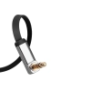 Ugreen płaski kabel przewód audio AUX 3,5 mm mini jack 1m srebrny (10597)