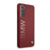 Etui BMW Silicone Signature Logo na Samsung Galaxy S21+ - czerwone